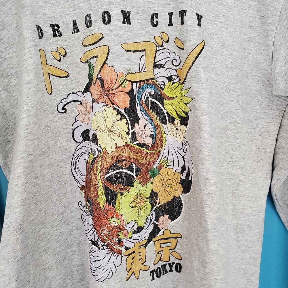 NEW Nasty Gal Long Sleeve Tee Size Small Dragon City - Picture 3 of 7